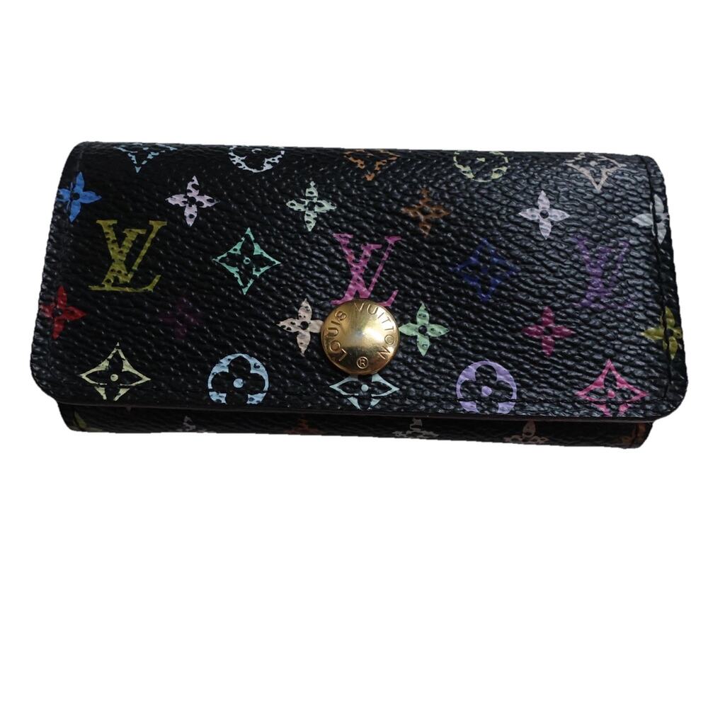 Louis Vuitton x Takashi Murakami Multicolore 4-Key Holder – Black/Grenade